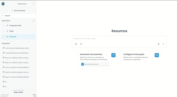 Organize Chats em Assistentes (demonstração)